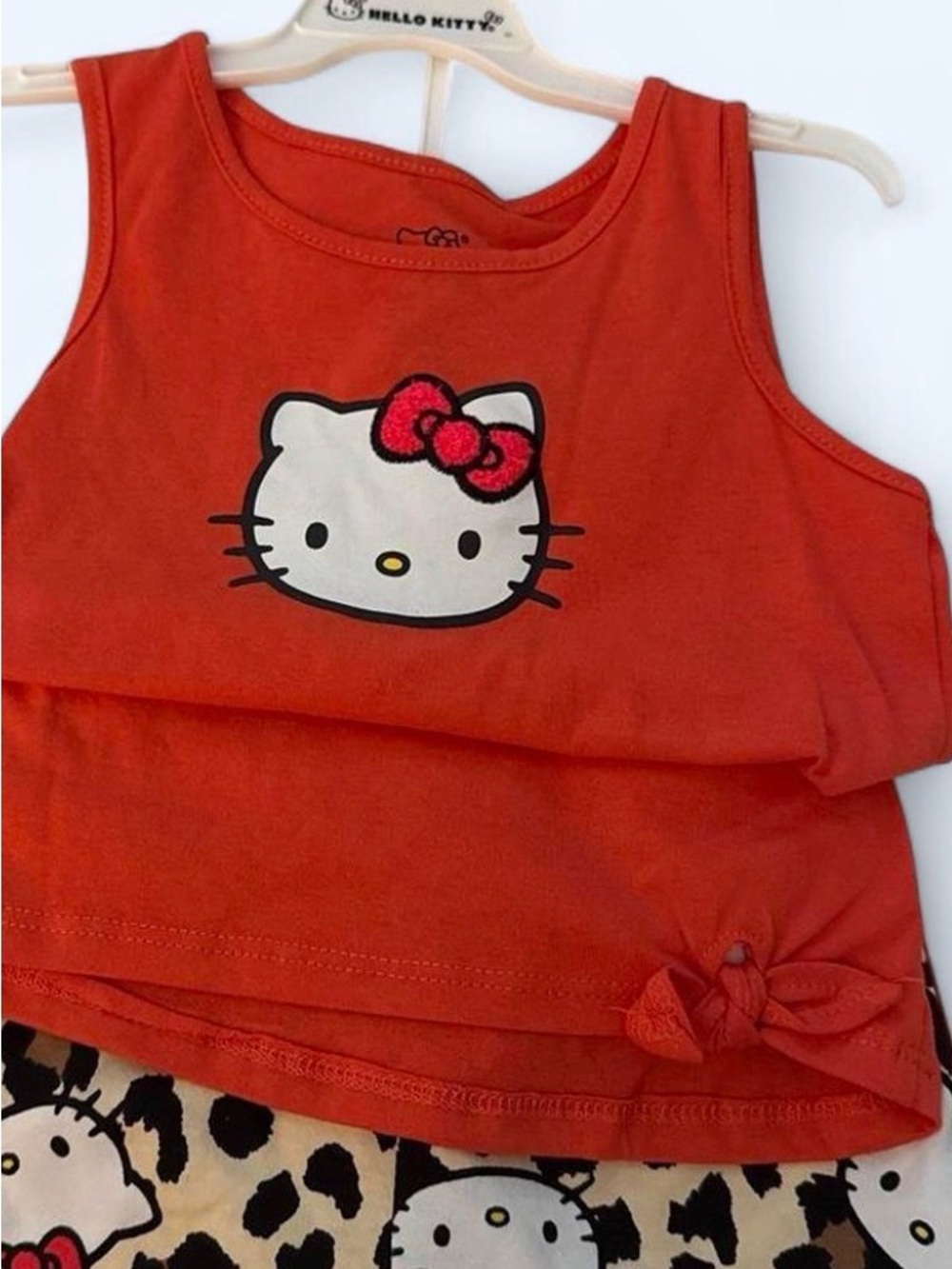 Hello Kitty Red Tank Top with Glitter Bow